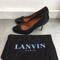 Lanvin Pumps/Peeptoes aus Leder in Schwarz