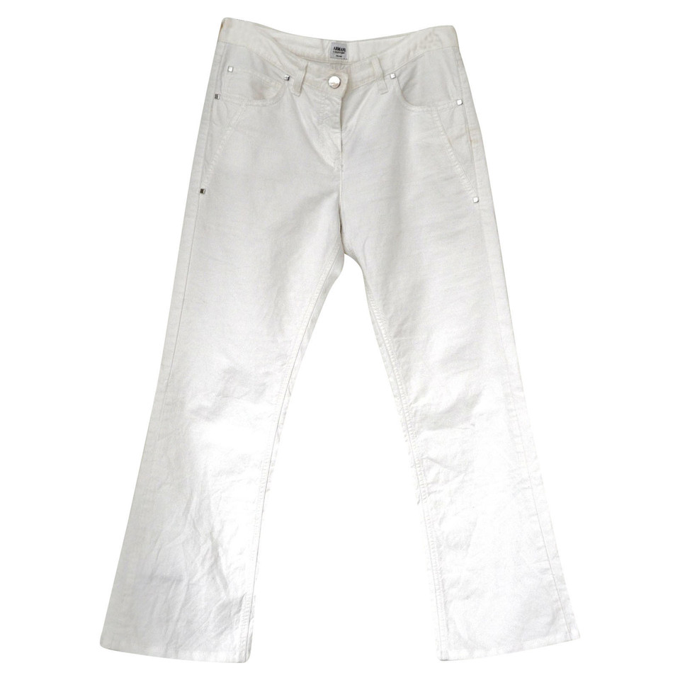 Armani Collezioni Paire de Pantalon en Blanc