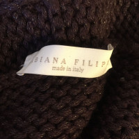 Fabiana Filippi Jacke/Mantel aus Wolle in Braun