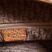 Christian Dior Handbag Patent leather in Ochre