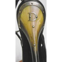 Christian Dior Pumps/Peeptoes aus Leder in Schwarz