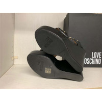 Moschino Love Sandalen Leer in Zwart