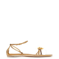 Hermès Sandals Leather in Gold