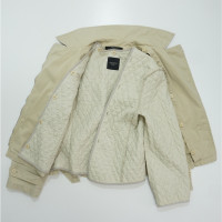 Max Mara Jacke/Mantel aus Baumwolle in Beige