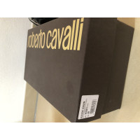 Roberto Cavalli Sneakers Leer in Zwart