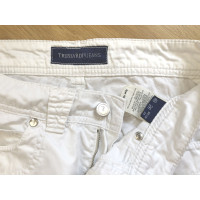 Trussardi Paio di Pantaloni in Cotone in Bianco