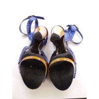 Marc Jacobs Sandalen aus Leder in Blau