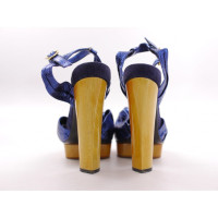 Marc Jacobs Sandalen aus Leder in Blau