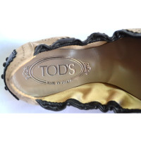 Tod's Slippers/Ballerinas Suede in Taupe