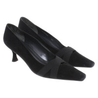 Stuart Weitzman Pumps/Peeptoes Suede in Black