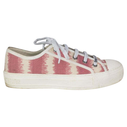 Dior Lace-up shoes Canvas in Pink