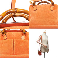 Gucci Shoulder bag Suede in Orange