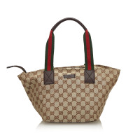 Gucci Handtas Canvas in Bruin