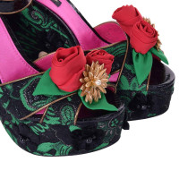 Dolce & Gabbana Sandales en Cuir en Vert