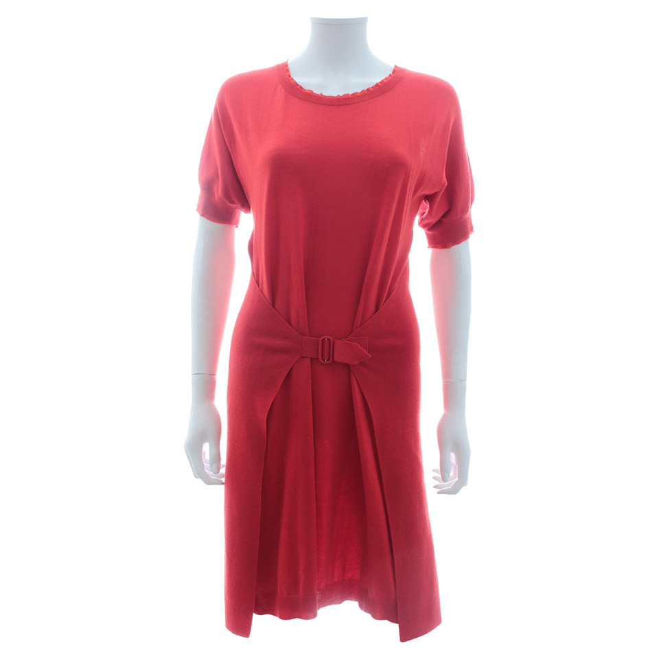 Yves Saint Laurent Kleid aus Wolle in Rot