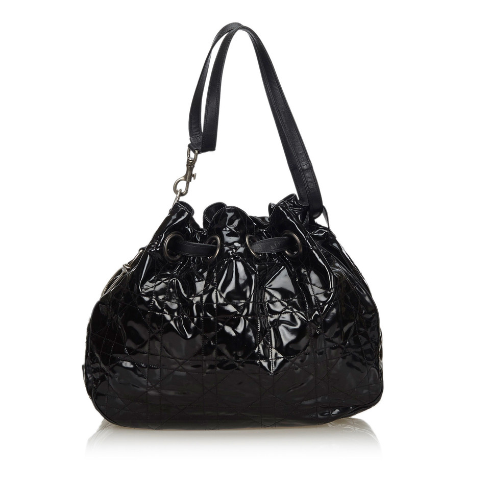Christian Dior Tote Bag aus Leder in Schwarz
