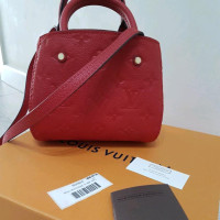Louis Vuitton Montaigne in Pelle in Rosso
