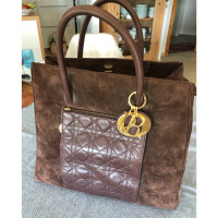 Christian Dior Handbag Suede in Brown