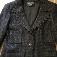 Chanel Giacca/Cappotto in Cotone in Nero