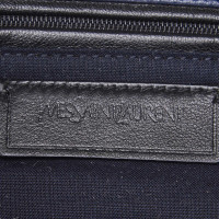 Yves Saint Laurent Tote bag in Tela in Blu