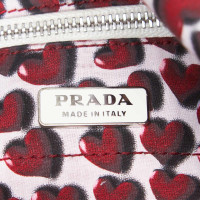 Prada Sac à bandoulière en Coton en Rouge