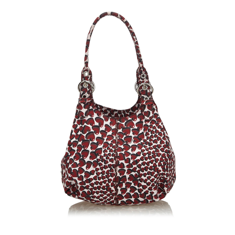 Prada Sac à bandoulière en Coton en Rouge