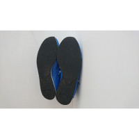 Armani Jeans Chaussures de sport en Cuir verni en Bleu