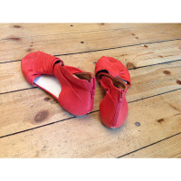 Maison Martin Margiela Sandals Leather in Red