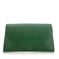 Louis Vuitton Clutch aus Leder in Grün