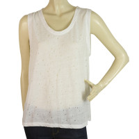 T By Alexander Wang Top Linen in White