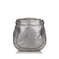 Chloé Umhängetasche aus Leder in Silbern