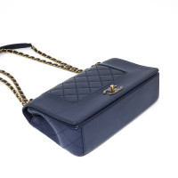 Chanel Classic Flap Bag Leather in Blue