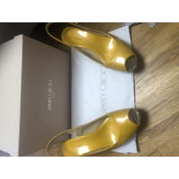 Jimmy Choo Wedges Patent leather in Yellow
