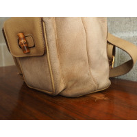 Gucci Backpack Suede in Beige