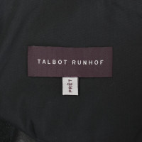Talbot Runhof Kleid aus Leder in Schwarz