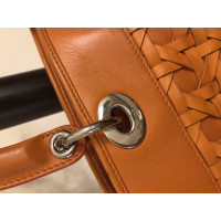 Christian Dior Tote bag Leather in Orange