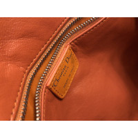 Christian Dior Tote bag Leather in Orange