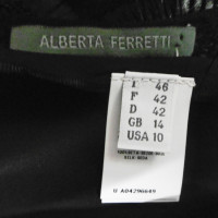 Alberta Ferretti Vestito in Seta in Nero