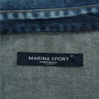 Marina Rinaldi Jacket/Coat Jeans fabric in Blue