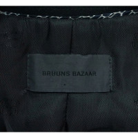 Bruuns Bazaar Veste/Manteau en Laine en Noir