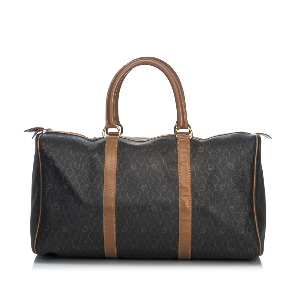 Christian Dior Reisetasche aus Leder in Schwarz