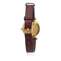 Van Cleef & Arpels Armbanduhr aus Leder in Bordeaux