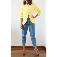Yves Saint Laurent Jacket/Coat in Yellow