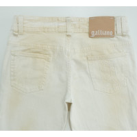 John Galliano Jeans aus Jeansstoff in Weiß