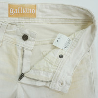 John Galliano Jeans aus Jeansstoff in Weiß