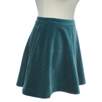 Moschino Love Skirt Cotton in Petrol