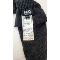 D&G Handschuhe aus Wolle in Grau