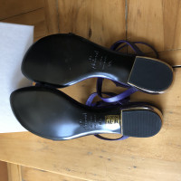 La Perla Sandalen aus Leder in Violett