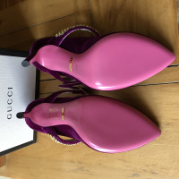 Gucci Pumps/Peeptoes Canvas in Violet