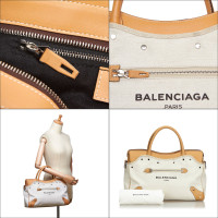 Balenciaga Handbag Canvas in Beige